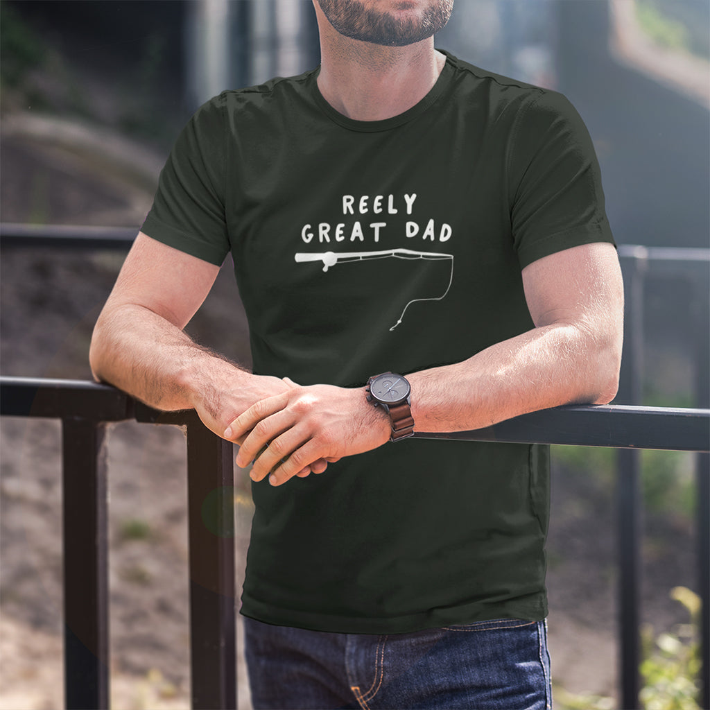 'Reely Great Dad' Fishing T Shirt