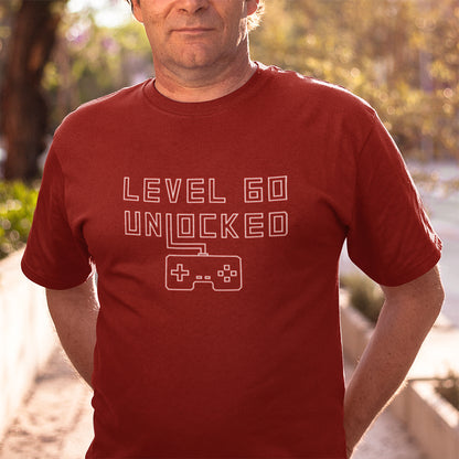 60th Birthday T Shirt For Gamers