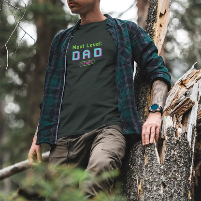 ‘Next Level Dad’ Cotton Tshirt For Gaming Lovers