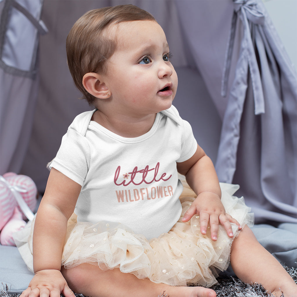 Organic Cotton Little Wildflower Baby Grow