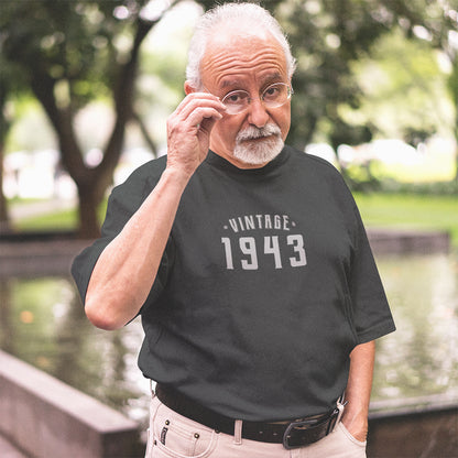 Vintage 80th Birthday T Shirt