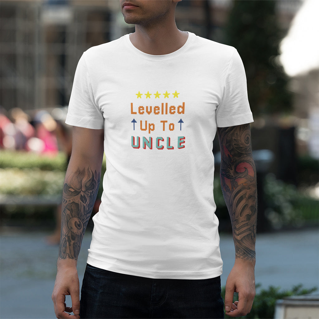 ‘Levelled Up To Uncle’ Cotton Tshirt