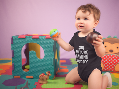 Organic Cotton 'Future Gaming Buddy' Baby Onesie