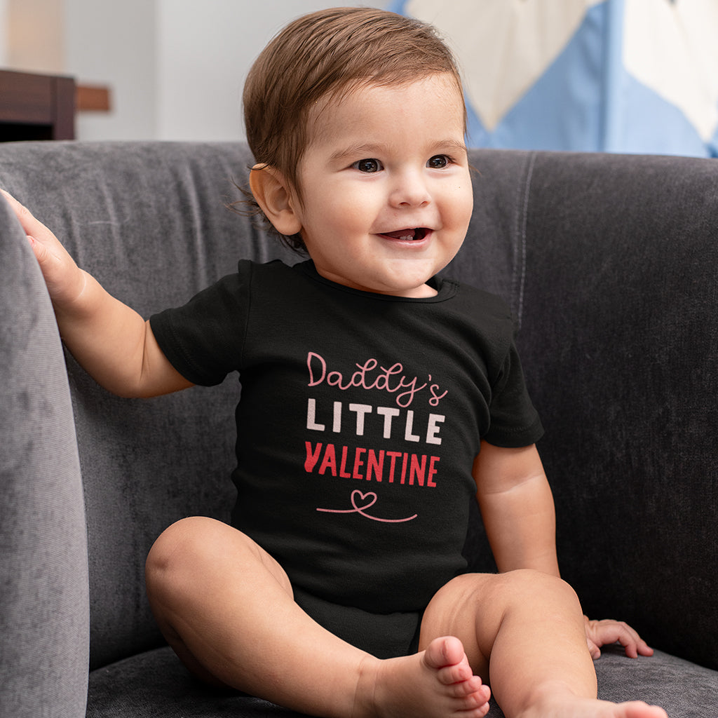 Organic Cotton 'Daddy's Little Valentine' Baby Grow