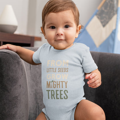 Organic Cotton ‘From Little Seeds Grow Mighty Trees’ Baby Grow