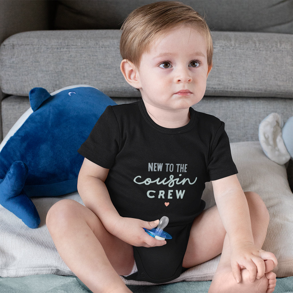 Organic Cotton ‘New To The Cousin Crew’ Baby Grow