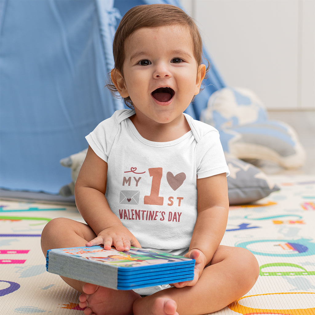 Organic Cotton My First Valentine’s Day Baby Grow