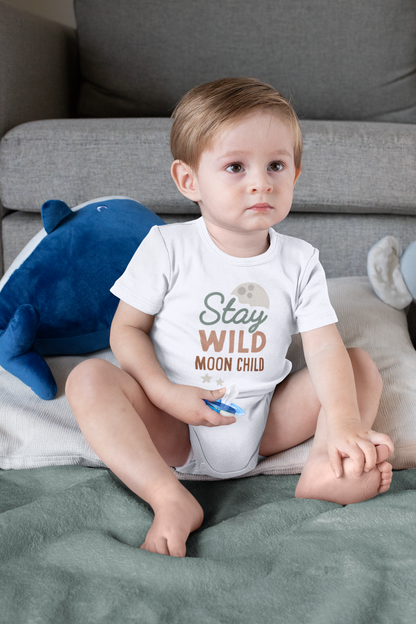 Organic Cotton Stay Wild Moon Child Baby Clothes