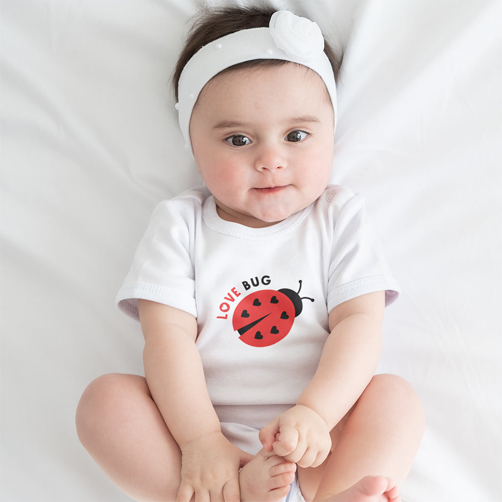 Organic Cotton Love Bug Baby Grow