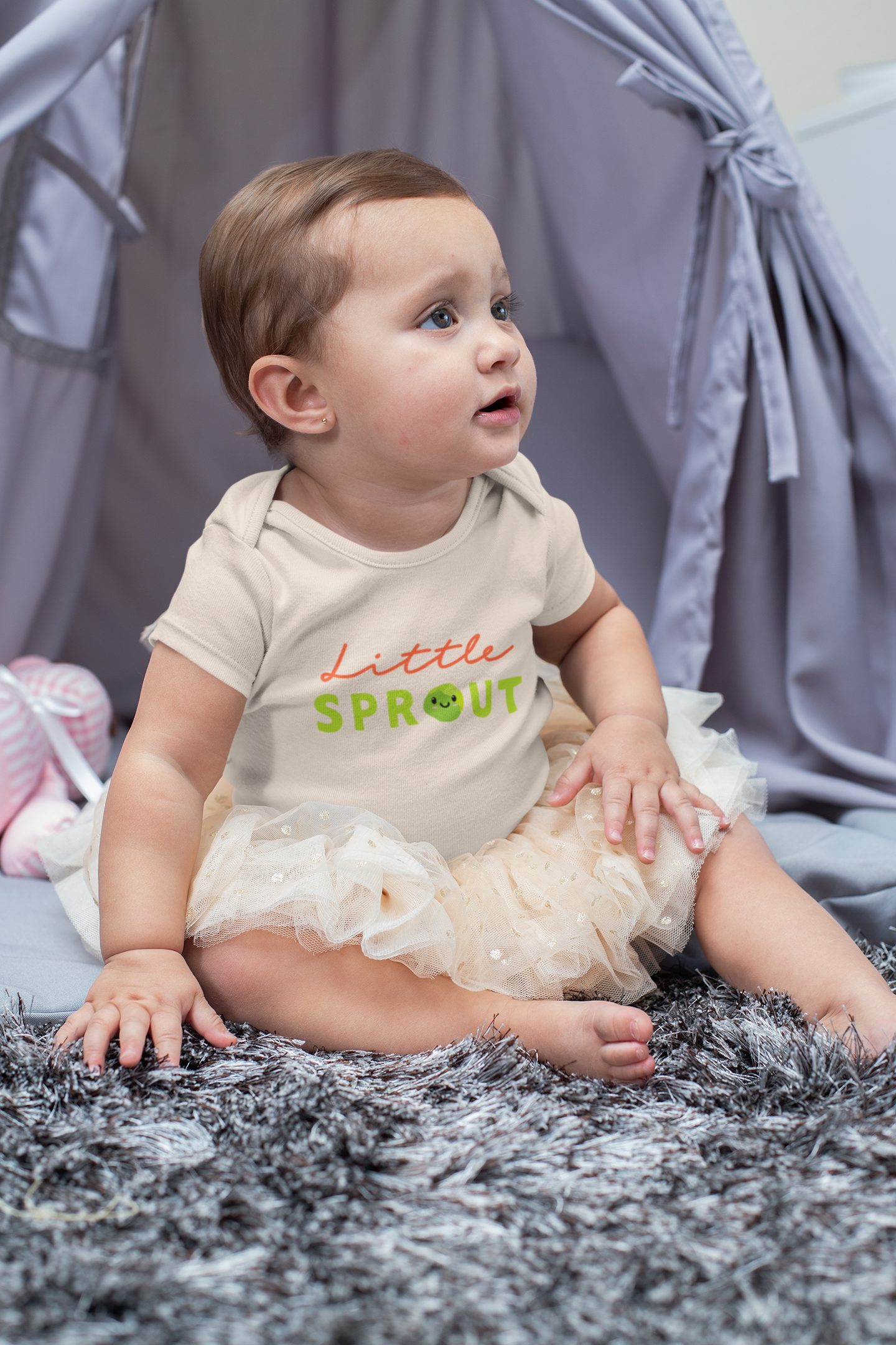 Organic Cotton Little Sprout Baby Onesie Unisex