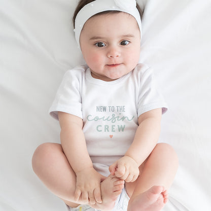 Organic Cotton ‘New To The Cousin Crew’ Baby Grow