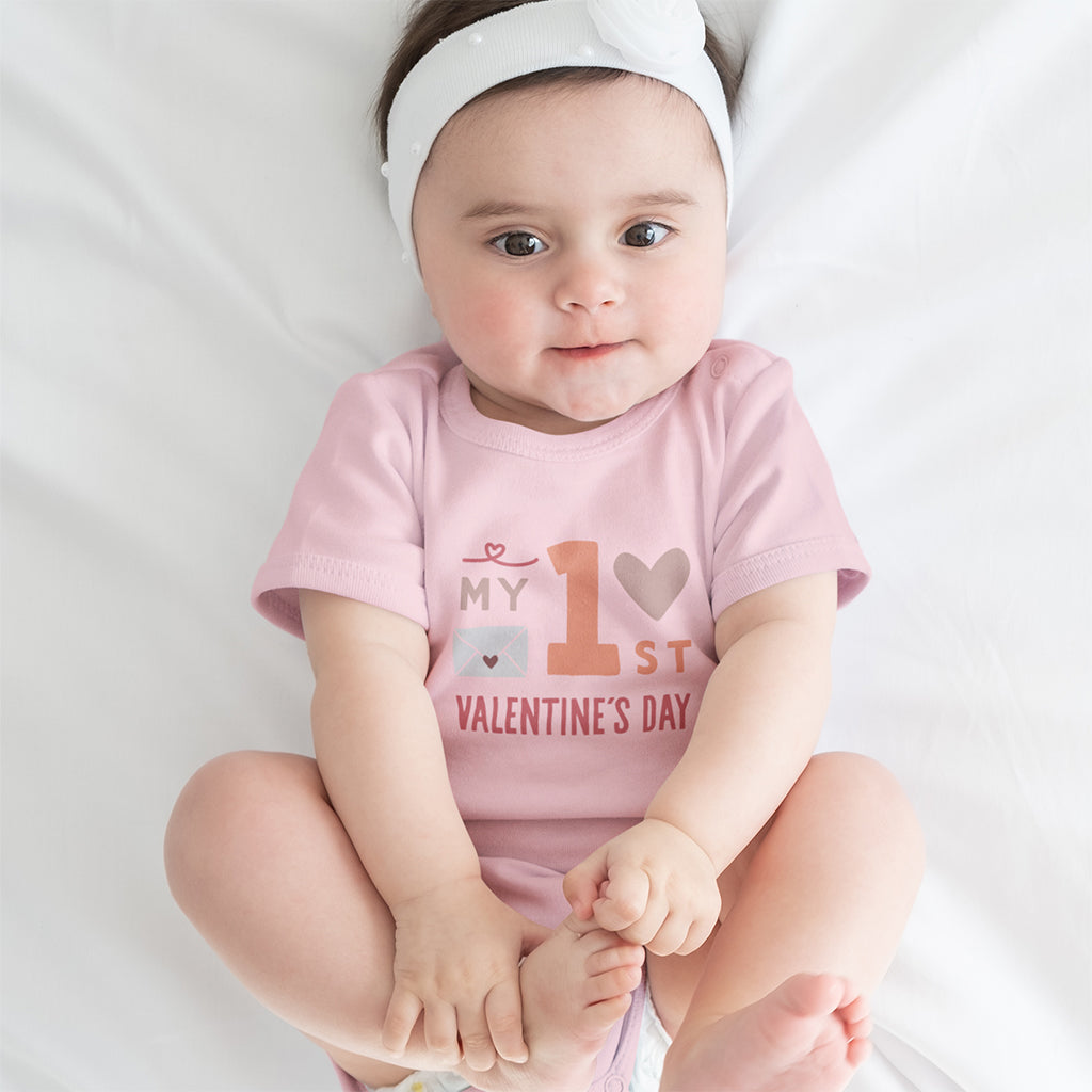 Organic Cotton My First Valentine’s Day Baby Grow