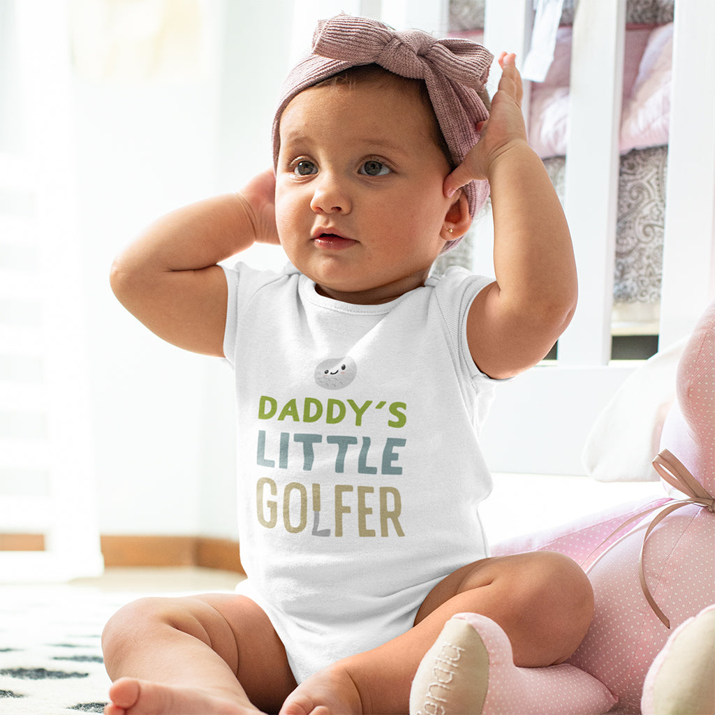 Organic Cotton Daddy’s Little Golfer Baby Onesie