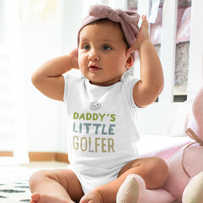 Organic Cotton Daddy’s Little Golfer Baby Onesie
