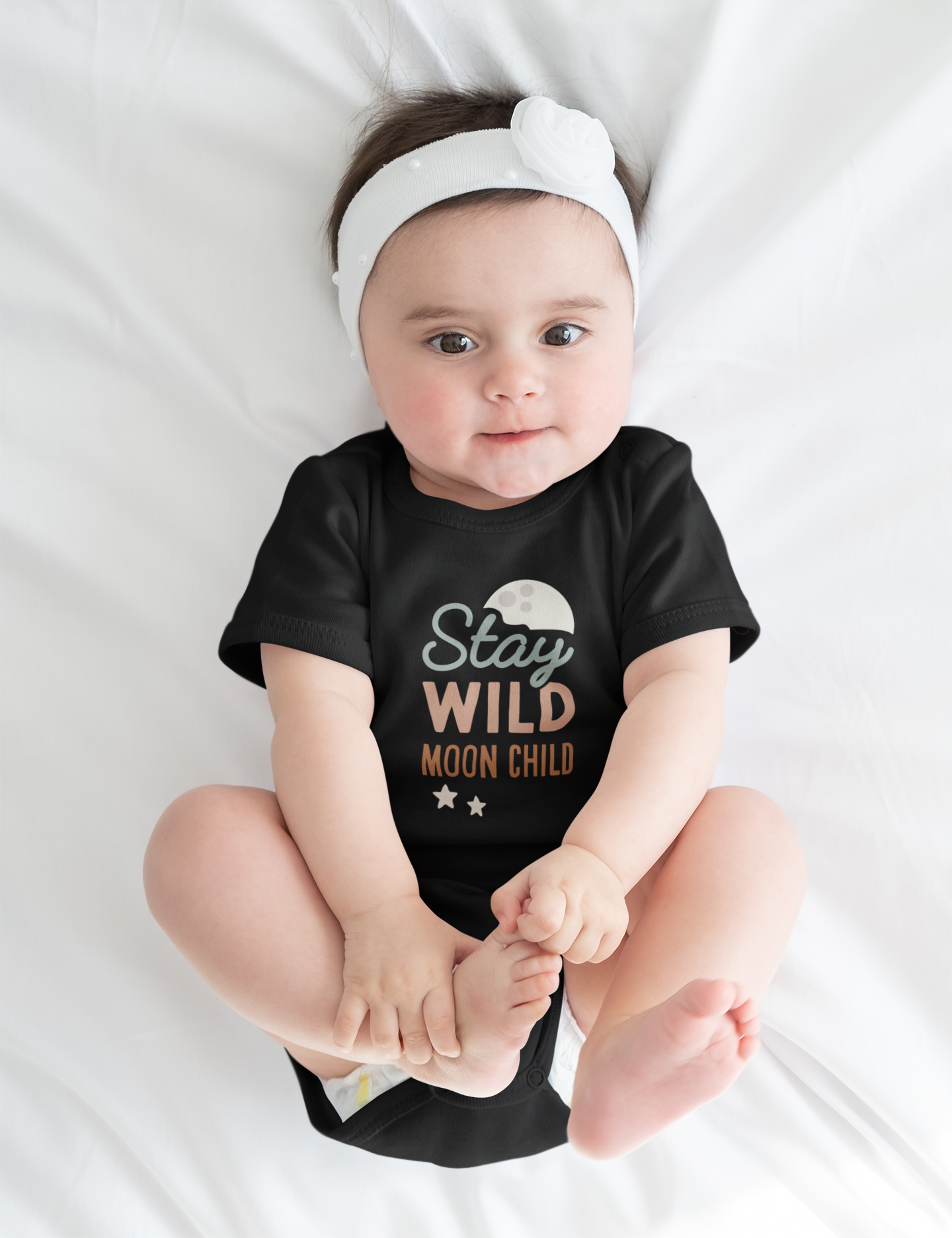 Organic Cotton Stay Wild Moon Child Baby Clothes